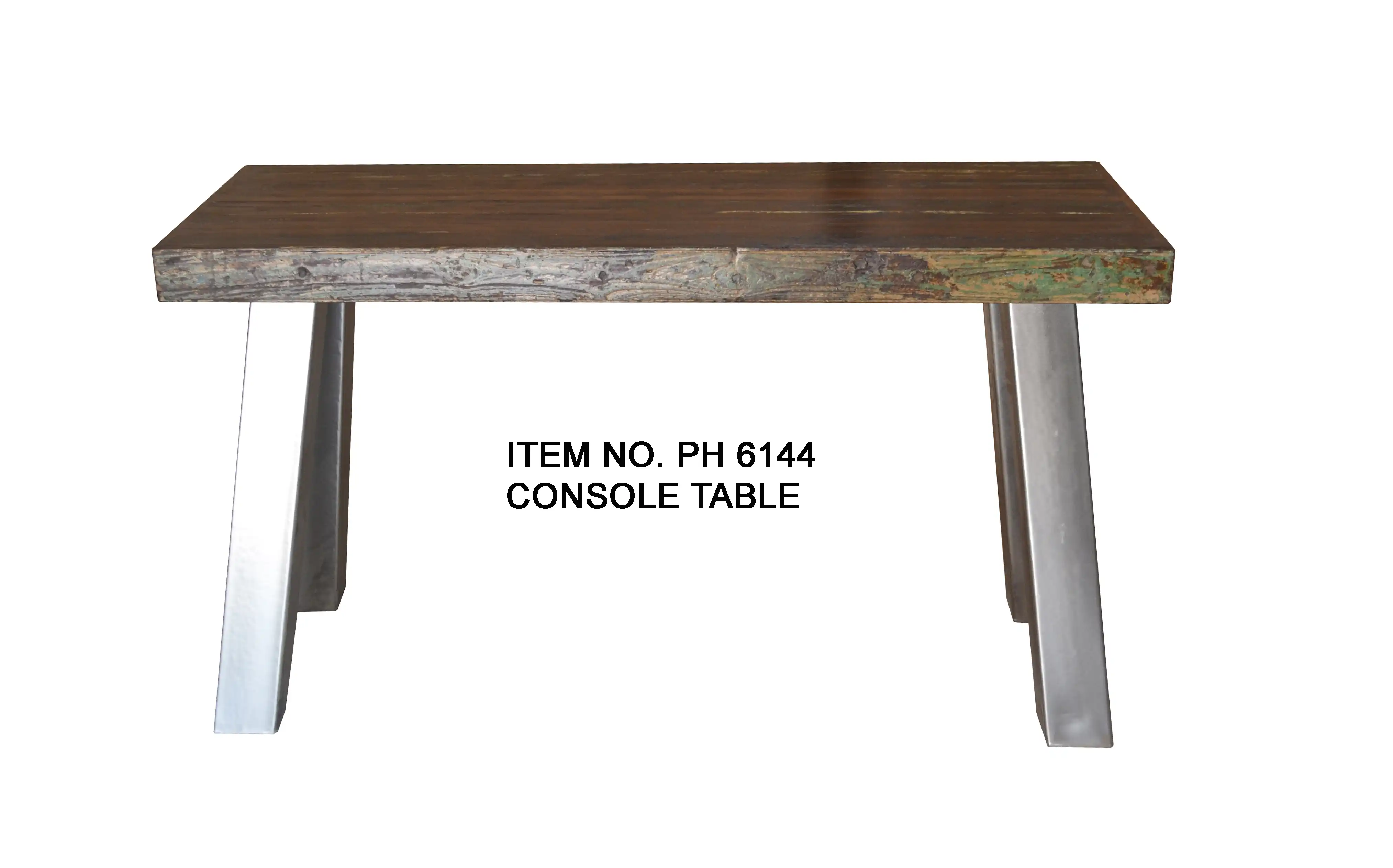 Reclaimed Wood Console Table with Leg Iron (KD) - popular handicrafts